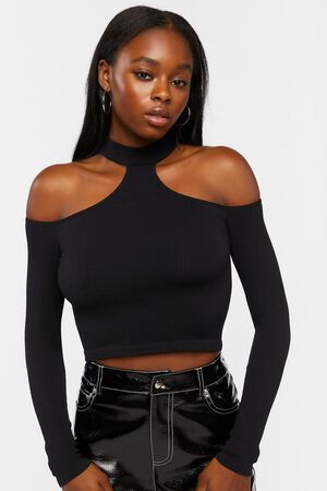 Off-the-shoulder Long Sleeves Top 21