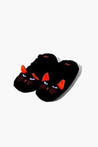 BLACK Black Cat House Slippers, image 1
