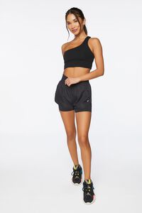 BLACK Active High-Rise Dolphin Shorts, image 5