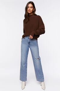 WALNUT Tiered Mock-Neck Sweater, image 4