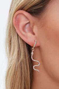 Snake Pendant Drop Earrings, image 1