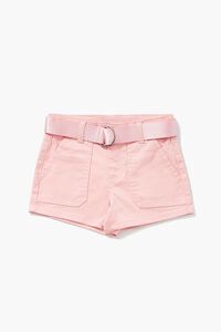 PINK Girls Patch-Pocket Shorts (Kids), image 1