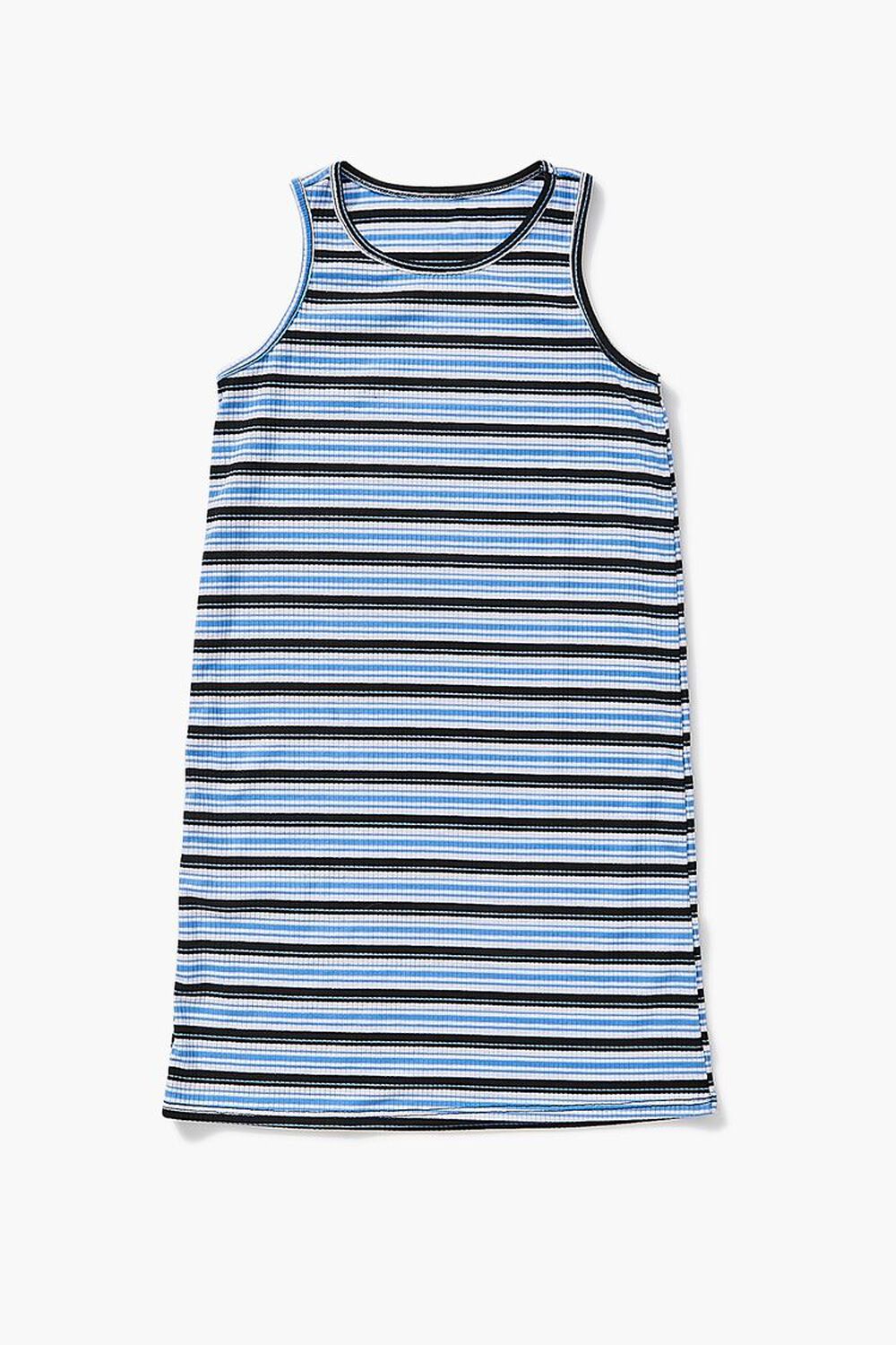 BLUE/MULTI Girls Striped Tank Dress (Kids), image 1