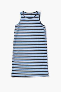 BLUE/MULTI Girls Striped Tank Dress (Kids), image 1