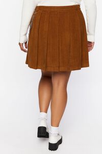 Plus Size Corduroy Wallet Chain Skirt, image 4
