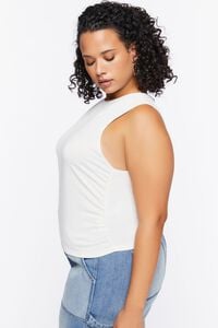 Plus Size Sleeveless Ruched Top, image 2