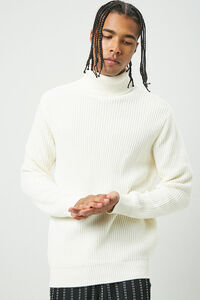 Ribbed Turtleneck Sweater, image 1