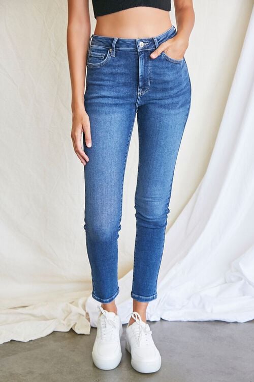 MEDIUM DENIM Skinny High-Rise Jeans, image 2