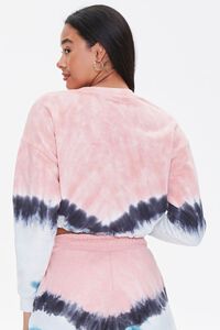 PINK/MULTI Tie-Dye Fleece Pullover, image 3