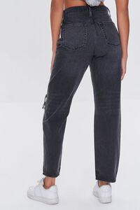 WASHED BLACK Distressed Straight-Leg Jeans, image 4