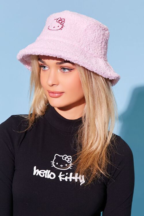 PINK Embroidered Hello Kitty Bucket Hat, image 2