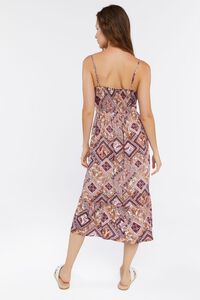 RUST/MULTI Paisley Print Midi Dress, image 3