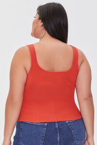 POMPEIAN RED  Plus Size Sweater-Knit Tank Top, image 3