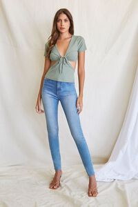SAGE Cutout Tie-Front Tee, image 4