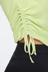 LIME Ruched Drawstring Tee, image 5