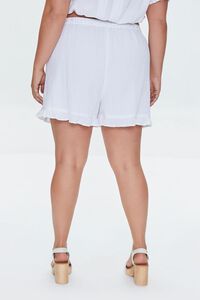Plus Size Ruffle-Trim Shorts, image 4