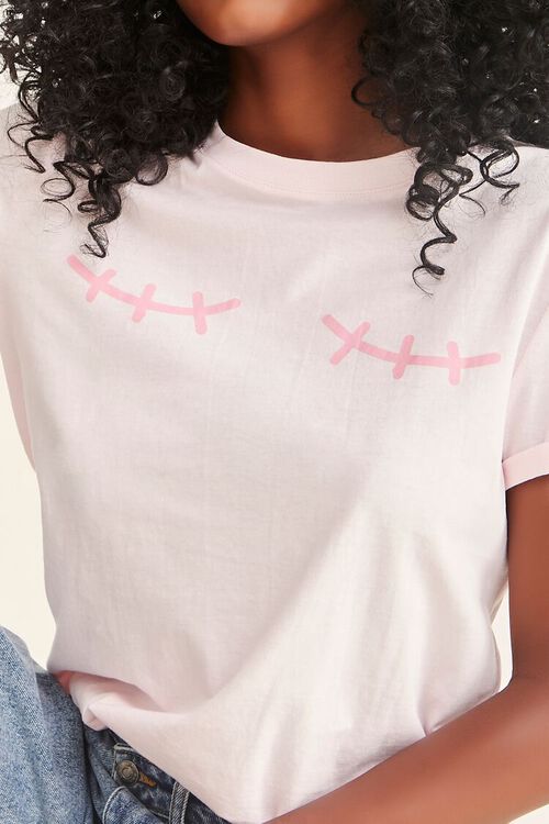 LIGHT PINK/PINK Breast Graphic Tee, image 5