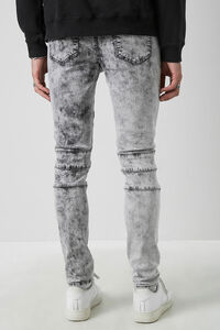 GREY Distressed Moto Jeans, image 4
