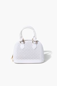 WHITE Quilted Satchel Bag, image 4