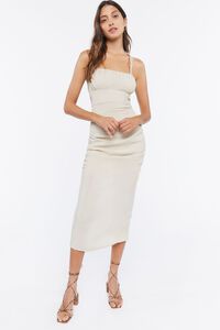 SANDSHELL Ruched Lace-Back Midi Dress, image 4