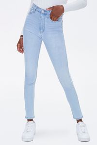 LIGHT DENIM High-Rise Skinny Jeans, image 2
