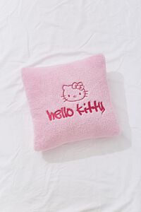 PINK/MULTI Embroidered Hello Kitty Throw Pillow, image 1