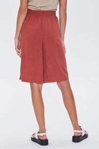RUST Linen-Blend Bermuda Shorts, image 4