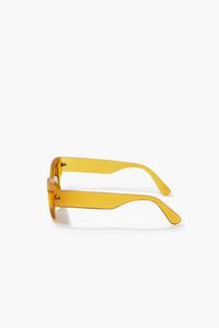 MUSTARD/BLACK Oval Tinted Sunglasses, image 5