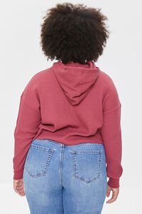 BERRY Plus Size Ribbed Knit Hoodie, image 3