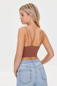 ROOT BEER Seamless Ribbed Knit Bralette, image 3