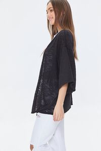 BLACK Open-Front Cardigan Sweater, image 2