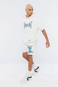 WHITE/MULTI Tapout Short-Sleeve Hoodie, image 4