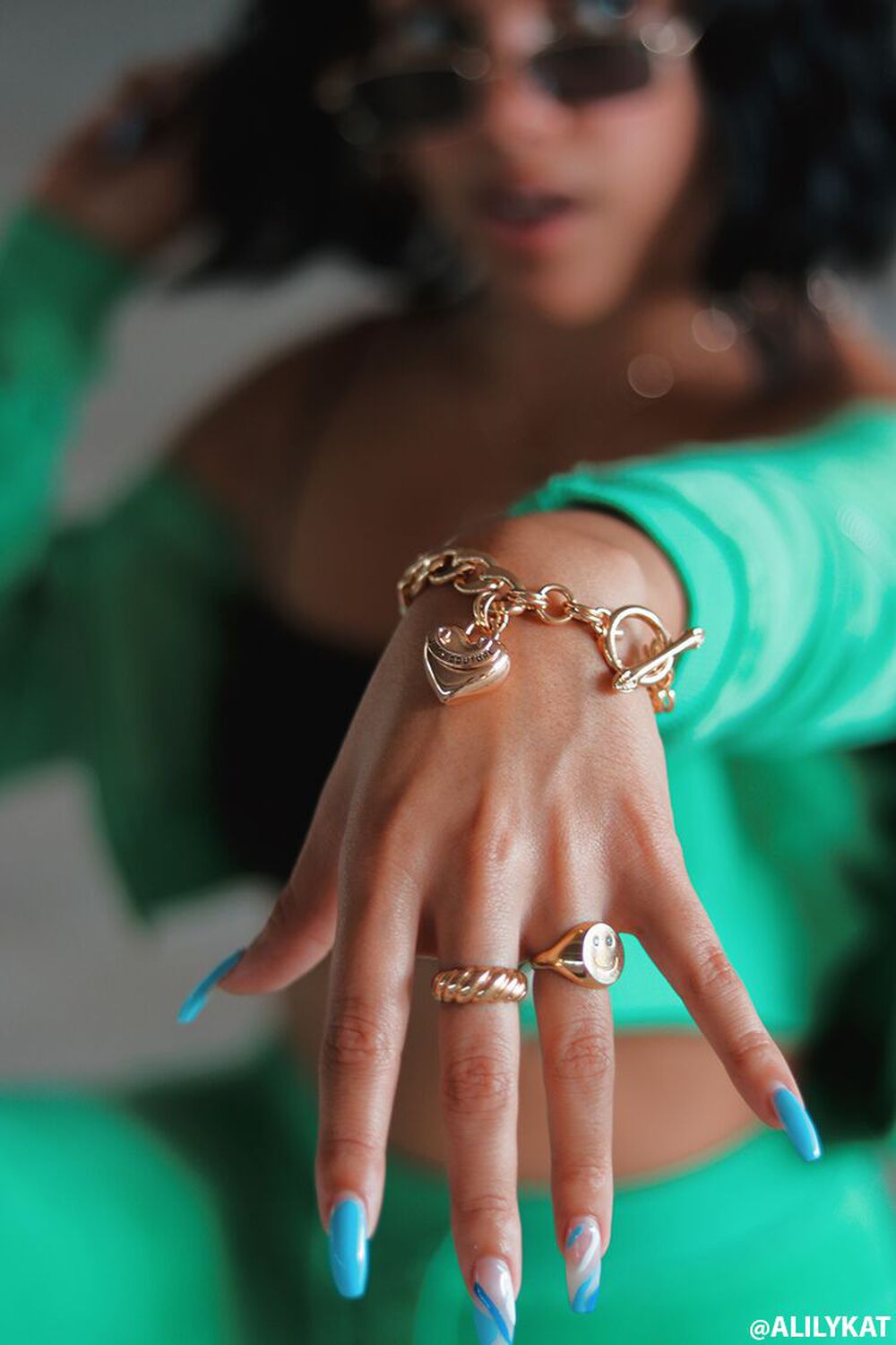 GOLD Juicy Couture Heart Bracelet, image 1