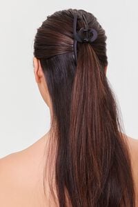 BLACK Loop Hair Claw Clip, image 1