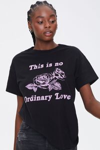 BLACK/PINK No Ordinary Love Graphic Tee, image 1