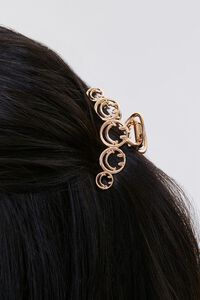 GOLD Happy Face Hair Claw Clip, image 2