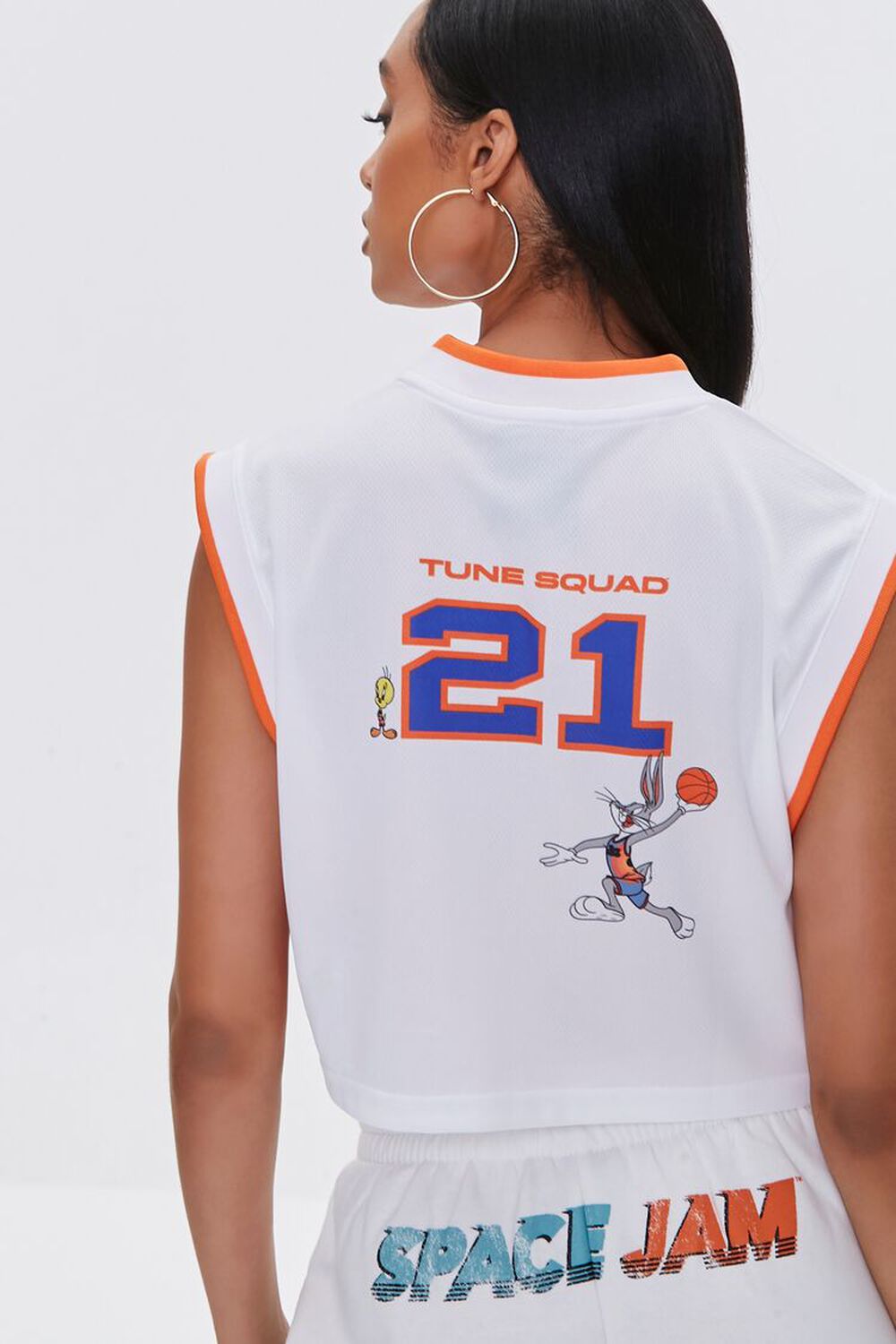 Cropped Space Jam Basketball Jersey