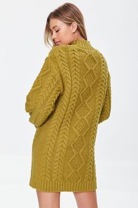 GOLD Cable Knit Sweater Mini Dress, image 3