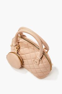 Quilted Faux Leather Satchel, image 2