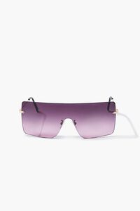 GOLD/PINK Ombre Shield Sunglasses, image 1