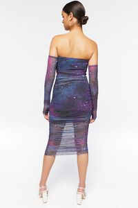 PURPLE/MULTI Galaxy Print Tube Dress & Gloves Set, image 3