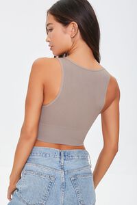 CAPPUCCINO Seamless Lounge Crop Top, image 3