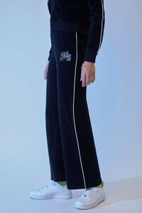 BLACK/MULTI FUBU Embroidered Sweatpants, image 3