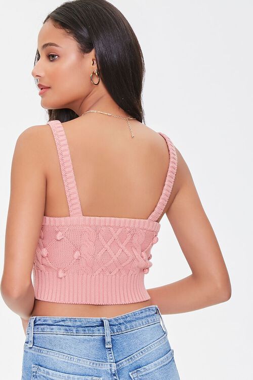 ROSE Ball Sweater-Knit Cropped Cami, image 3