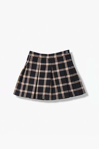 BLACK/MULTI Girls Pleated Plaid Skirt (Kids), image 1