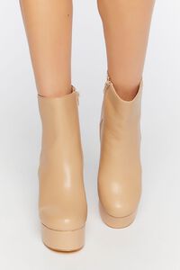 NUDE Faux Leather Platform Booties, image 4