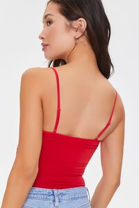 RED Seamless Cami Lingerie Bodysuit, image 3
