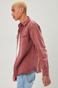 RED Distressed Button-Front Jacket, image 2