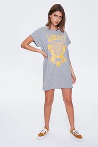 HEATHER GREY Liberty Graphic T-Shirt Dress, image 4