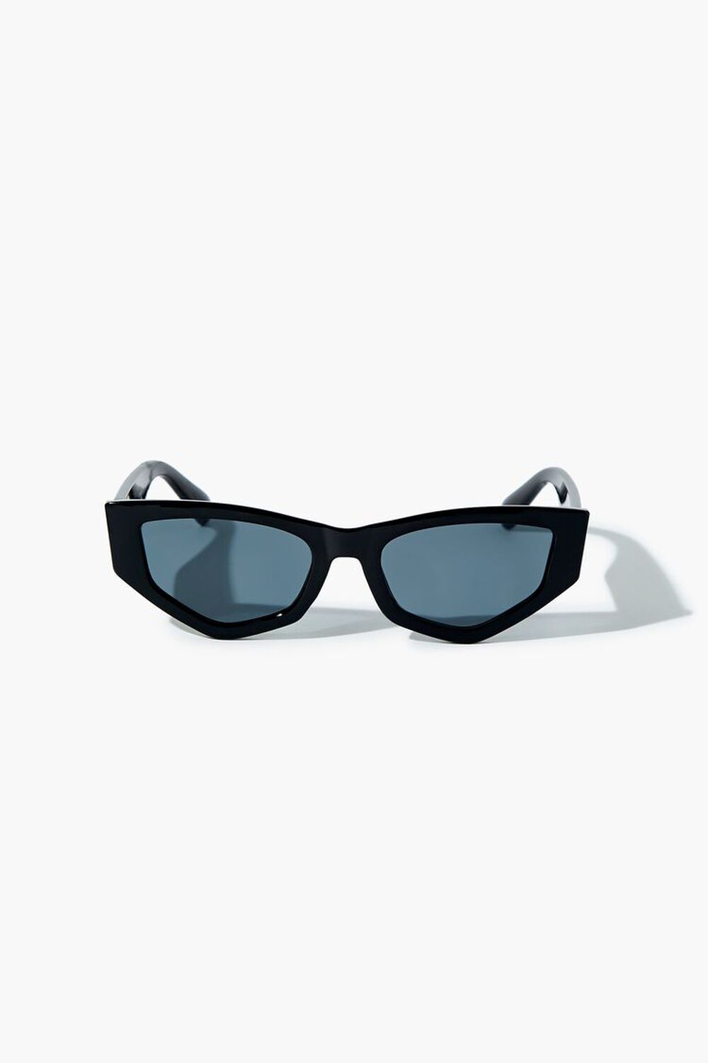BLACK/BLACK Cat-Eye Frame Sunglasses, image 1